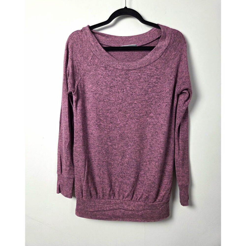 Cherish Purple Knit Crew Neck Pullover Sweater Size S
